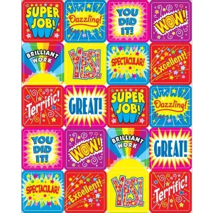 Carson Dellosa Inspirational Stickers—6 Sheets of Colorful Motivational Stickers for Homework, Tests, Assignments, Reward Stickers for Classroom or Homeschool (120 pc)