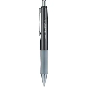 PILOT Dr. Grip Limited Refillable & Retractable Gel Ink Rolling Ball Pen, Fine Point, Metallic Charcoal Gray Barrel, Black Ink, Single Pen (36270)