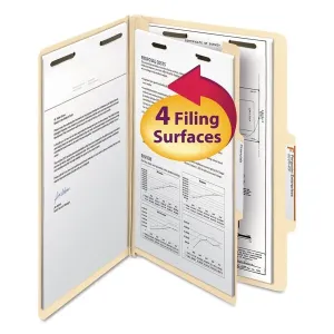 Smead Classification File Folder, 1 Divider, 2